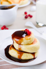 Pancakes with sauce