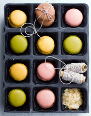Macaroons in a box