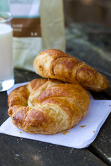 Fresh croissants