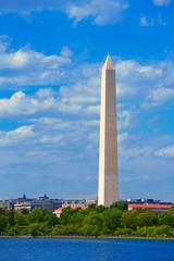 Washington Monument over Tidal Basin DC