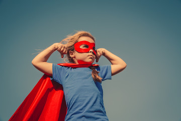 Obraz premium Child superhero portrait