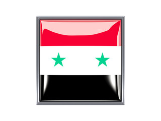 Square icon with flag of syria