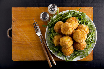 arancini with cheese