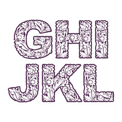 Beautiful typescript with natural pattern created from leaves. F