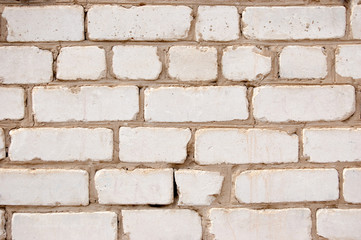 White brick wall background