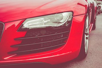 Headlights sport car