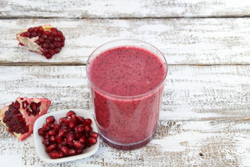 Pomegranate smoothie