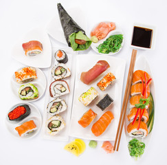 Japanese seafood sushi set