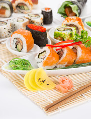 Japanese seafood sushi set