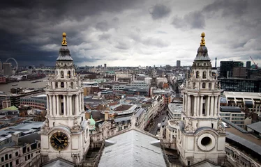 Deurstickers London view from St. Paul cathedral © Melinda Nagy