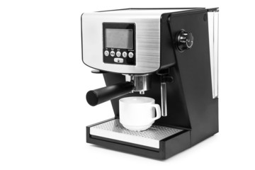 isolated coffe maker on a white background