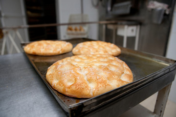 Making olive oil pancakes