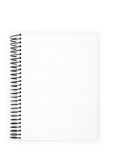 isolated notebook on a white background