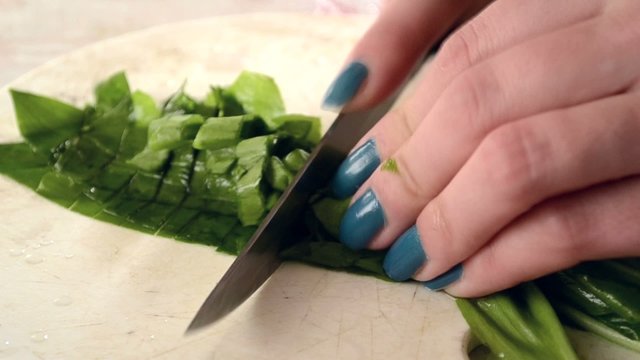 Cutting Fresh Vegetables