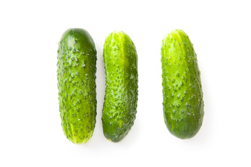 Cucumber on a white background