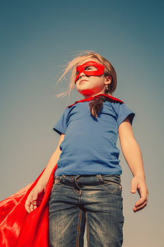 Child superhero portrait