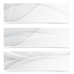 Transparent gray smooth lines header collection