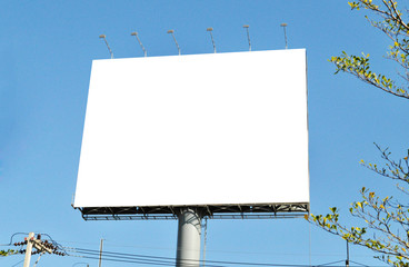 Blank billboard ready for new advertisement