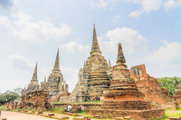 Fototapeta na wymiar ayutthaya historical park, Thailand