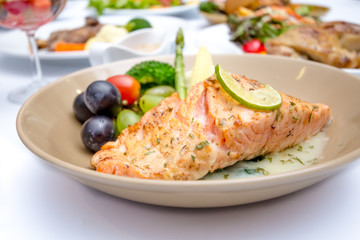 salmon steak