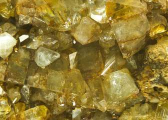 Topaz crystals from Nerchinsk, Irkutsk, Russia. - obrazy, fototapety, plakaty