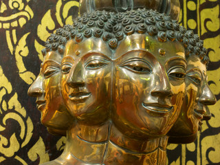Statue at Wat Phathat Haripoonchai , Lamphun, Thailand
