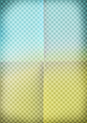 Colorful background crumpled paper. Ornate diagonals tartan