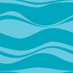 Seamless pattern with blue waves