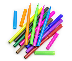 Colorful markers pens Multicolored Felt Pens draw line