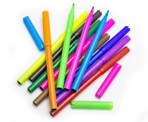 Colorful markers pens Multicolored Felt Pens draw line