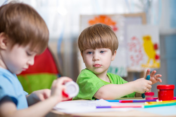 Fototapeta premium children making by hands