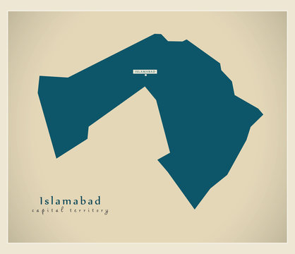 Modern Map - Islamabad Capital Territory PK
