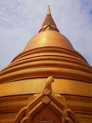 The Pagoda at Bavorn Temple of Bangkok Thailand