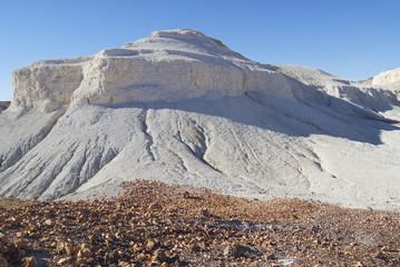 Colorful formation at the Breakaways Reserve, Australia.