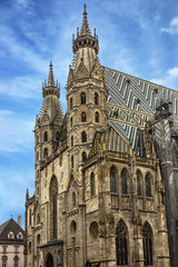 Fototapeta na wymiar Saint Stephan cathedral church in Vienna, Austria