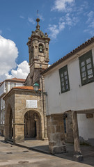 Fototapeta na wymiar Santiago de Compostela , Spain. The twelfth century a small chur
