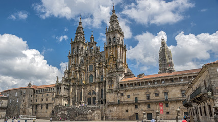 Fototapeta na wymiar Cathedral of Santiago de Compostela , Spain.