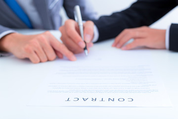 Business people discussing the charts and graphs showing the res