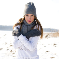 Girl in winter