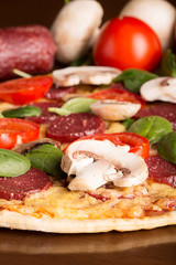 Tasty italian pizza