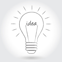 bulb with idea