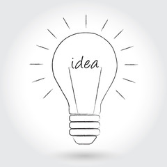 bulb with idea