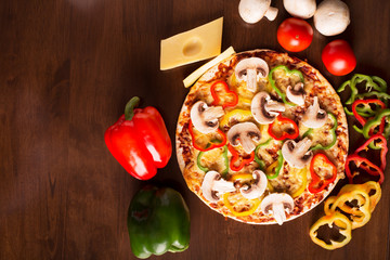 Tasty italian pizza