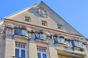Fototapeta na wymiar Balkons, Jugendstil, Fürth, #0181