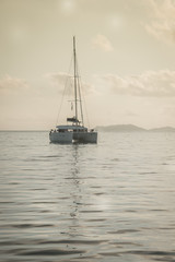 Fototapeta premium Recreational Yacht at the Indian Ocean