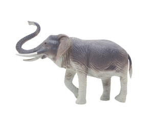 Elephant toy profile.