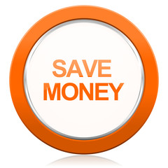 save money orange icon