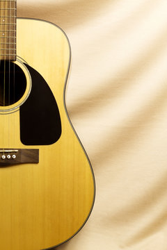 guitar at the tissue background