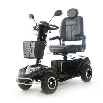 black motorized mobility scooter fot elderly people