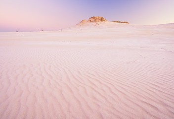 Sand dunes at sunrise